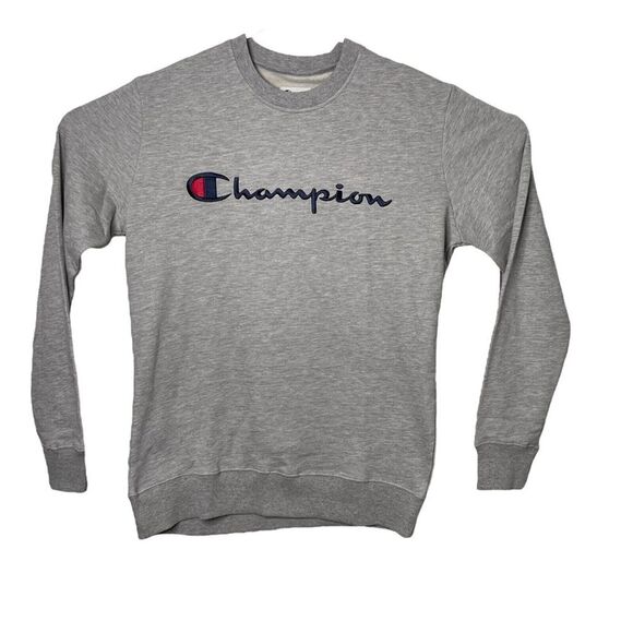 Champion Men's Gray Fleece Pullover Sweatshirt New - Picture 2 of 8